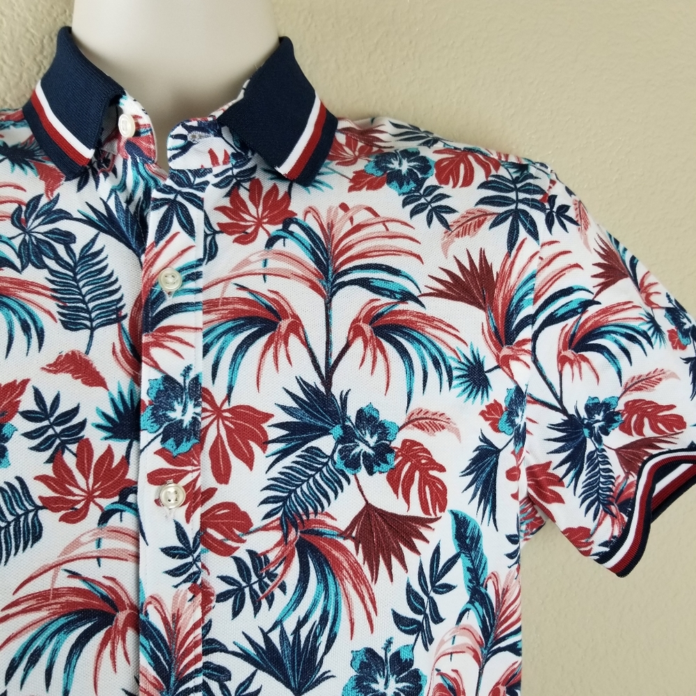 NWT Zara Man Floral button shirt - Picture 2 of 7